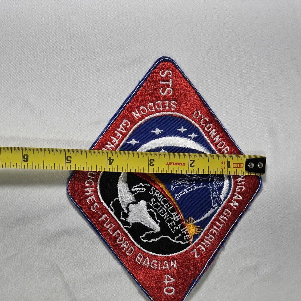 NASA STS-40 5th Space Lab Launch Mission 1991 Commemorative Patch Large 6" - Picture 3 of 4